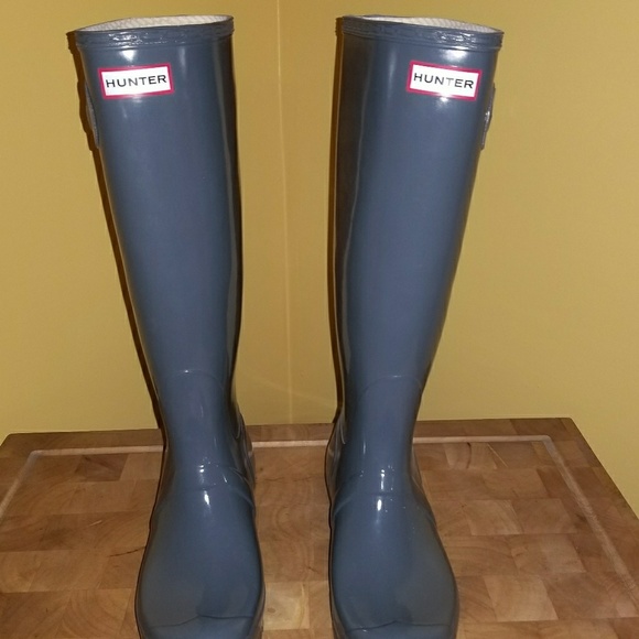 Hunter Shoes - Tall Grey Hunter Boots